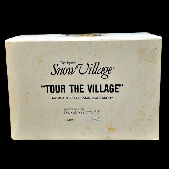 DEPT 56 Christmas The Original Snow Village "Tour The Village" Tourist Center - Picture 10 of 11